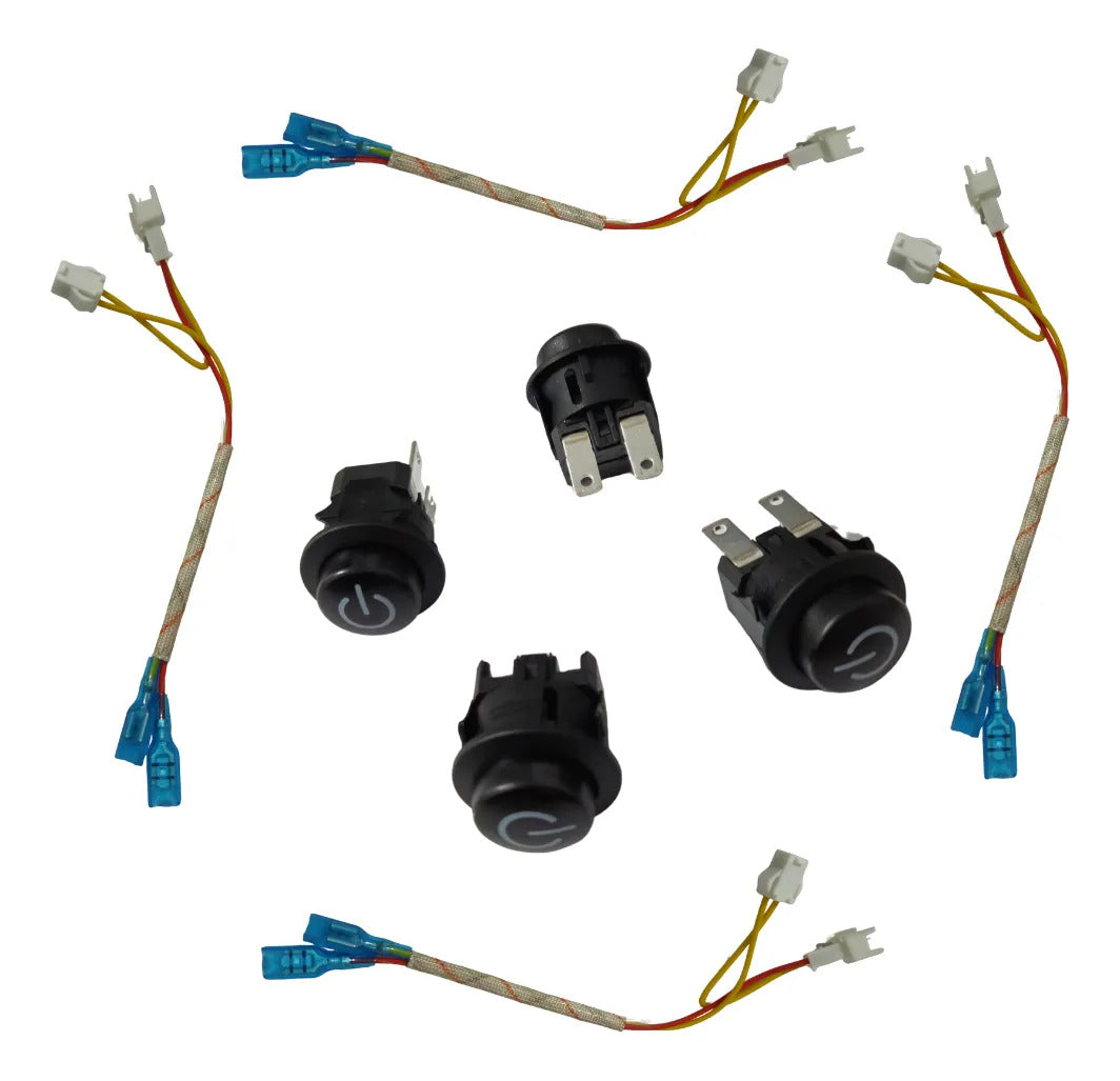 Interruptor Pulsador Calefont Splendid (10 Unidad). Blanco
