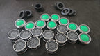 Aireador He De 24mm Universal Con Goma 15 Unidades Plateado Cromado
