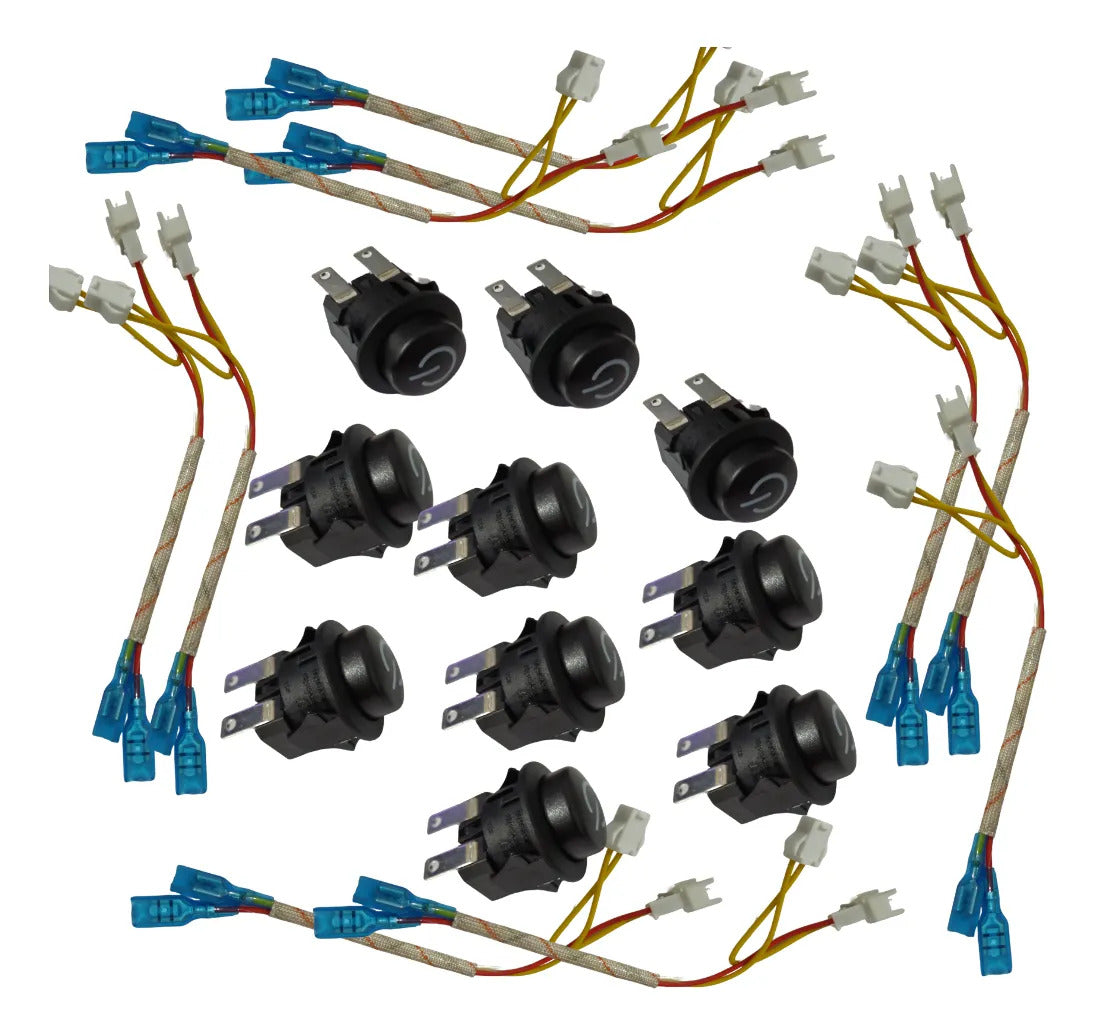Interruptor Pulsador Calefont Splendid (10 Unidad). Blanco
