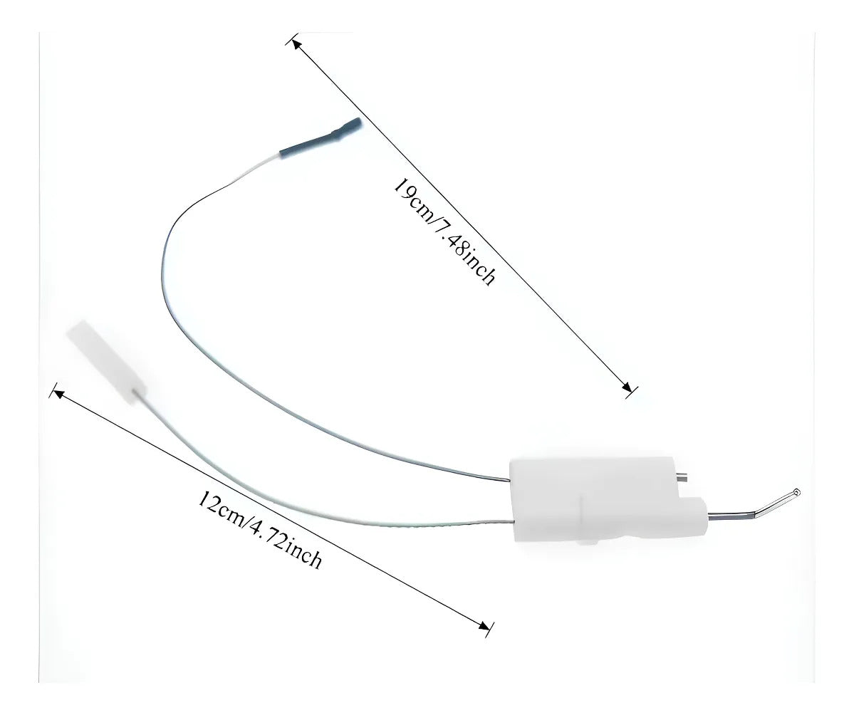Conjunto Doble De Bujias Calefon Ionizado Junkers/bosch Blanco Glp