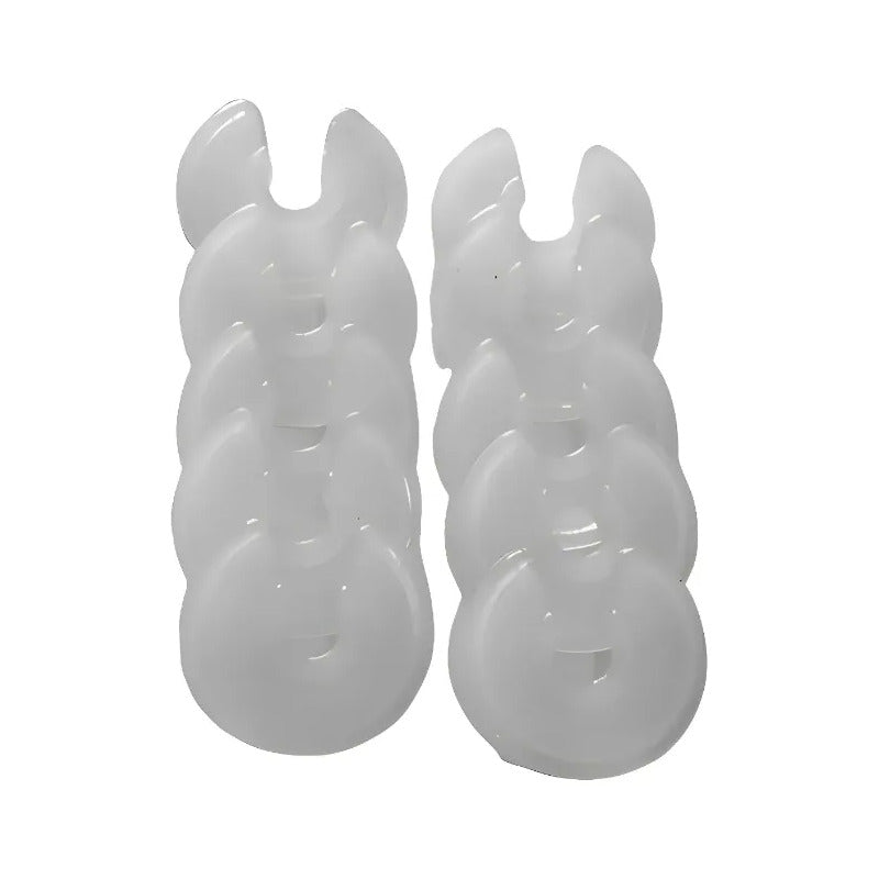 50 Platillos Plástico Estabilizador M18 - Calefon Blanco Glp