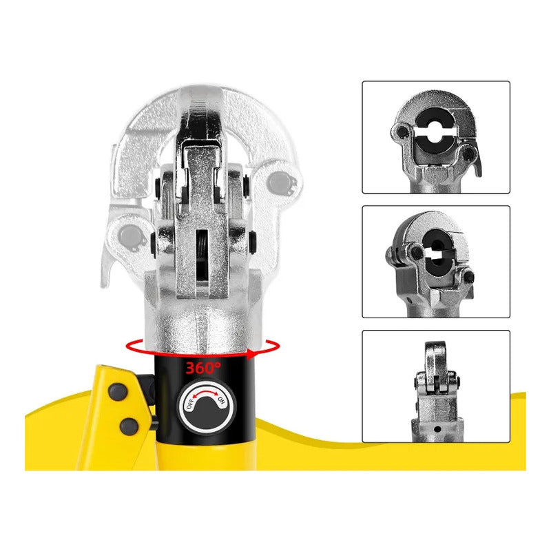 Prensa Hidráulica Parar Tubería Pex Al Pex Gas 16mm-32mm U Amarillo