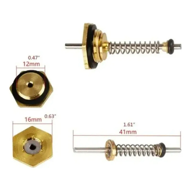 5 Prensa Estopa M12 Para Calefont 12mm Splendit/rhemm/winter Blanco Glp